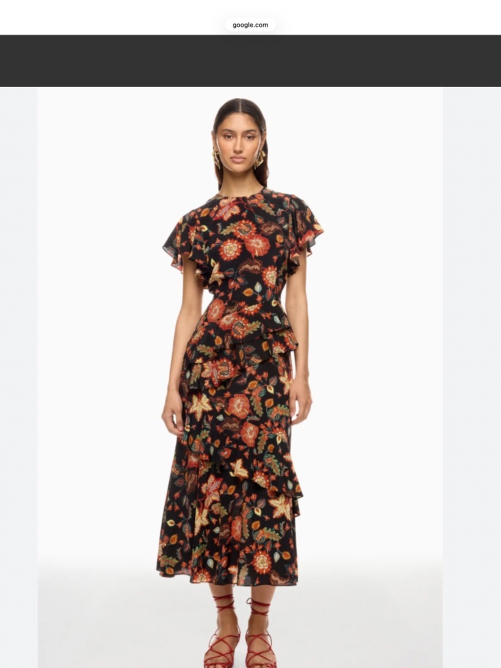 Ulla Johnson Amaia Tiered Ruffled Silk Maxi Dress, Fall Wedding Guest